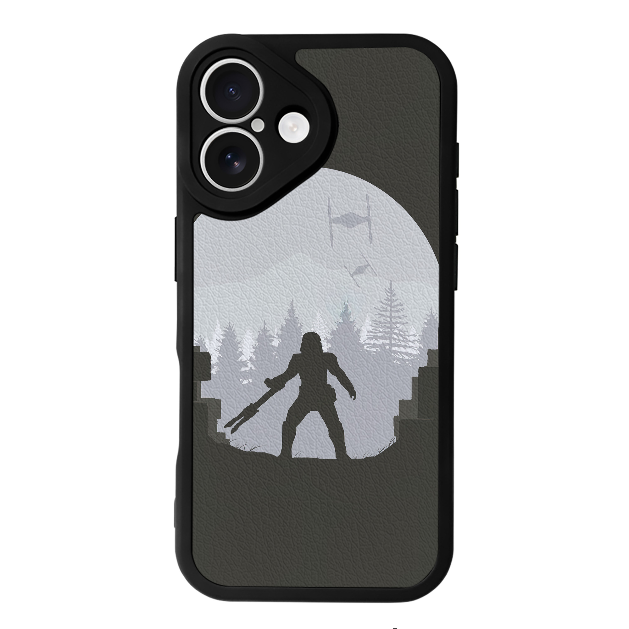 （画像用） スター・ウォーズ Star Wars 【iPhone 16シリーズ対応】シリコンスマホケース（レザー調） 材質：シリコン